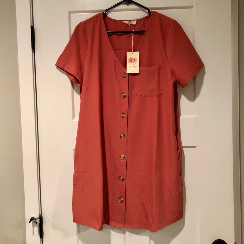 NWT Dark Coral Dress